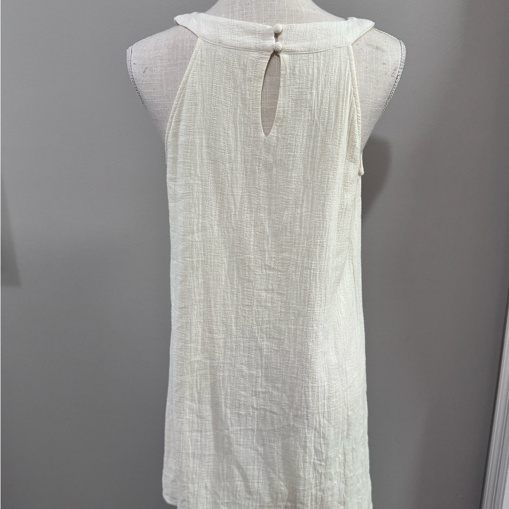 Altar'd State Cream Dress with Pink Embroidery. Size Small - Picture 2 of 5
